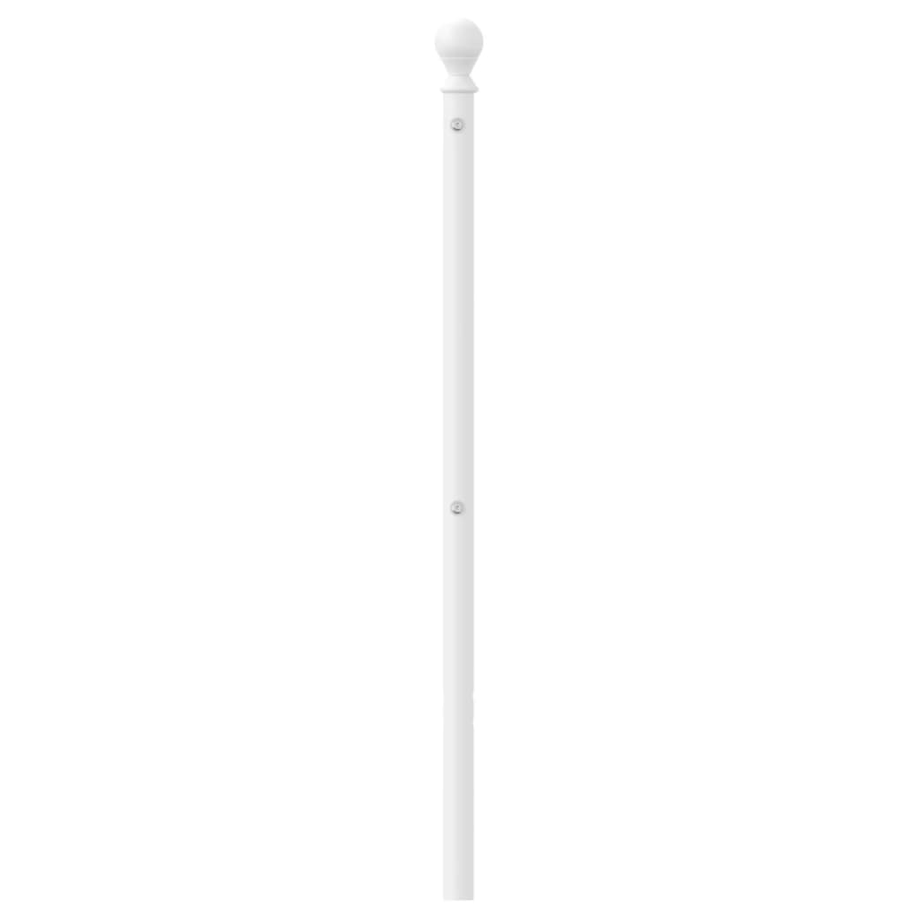 Tête de lit métal blanc 180cm - 4