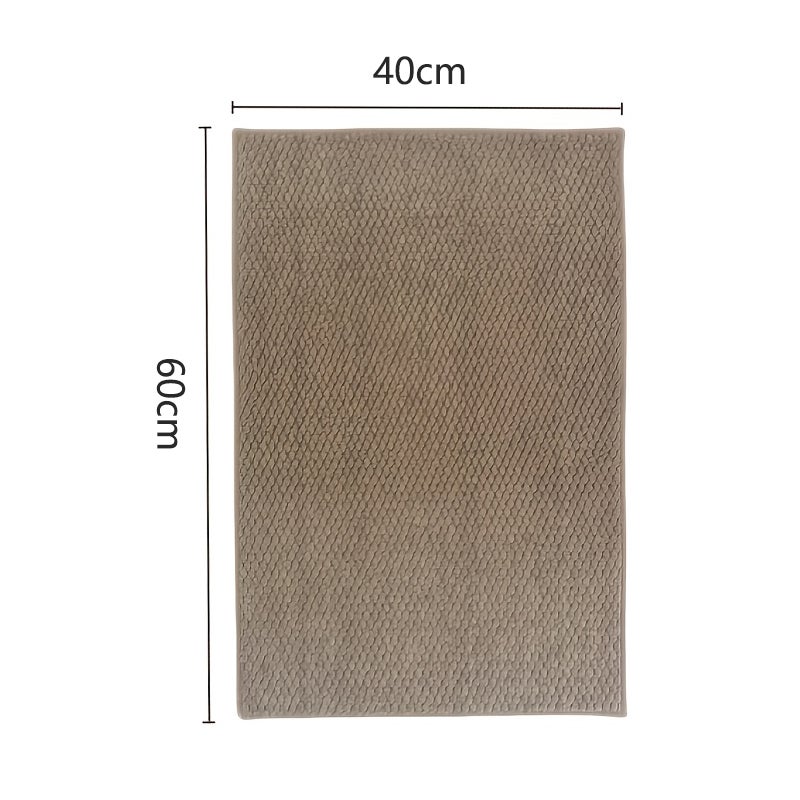Tapete arranhador de corda natural entrançada, tapete durável para cães e gatos, castanho, 40 x 60 cm - 2