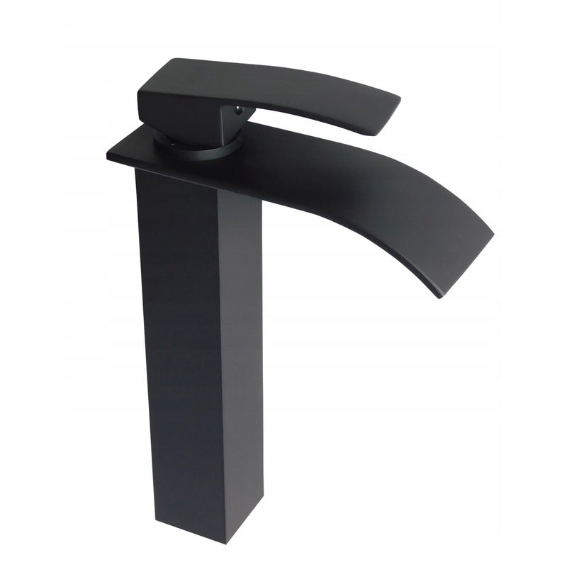 Bateria umywalkowa Estiva KASKADA 28 Black czarna 28 cm