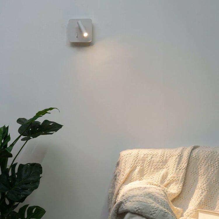 Applique Murale Interieur LED, liseuse de chevet avec interrupteur, Rotation à 360°Applique Murale, Lampe de Lecture de Chevet Applique Murale - 2