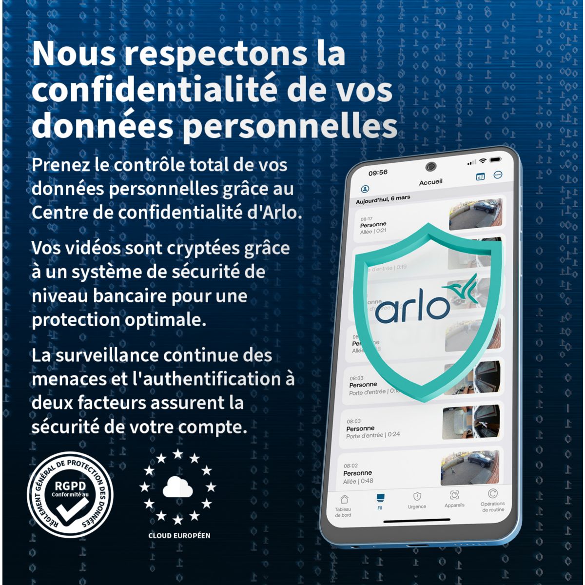 Caméra de surveillance ARLO 3 caméras ext Essential3 2k - 6