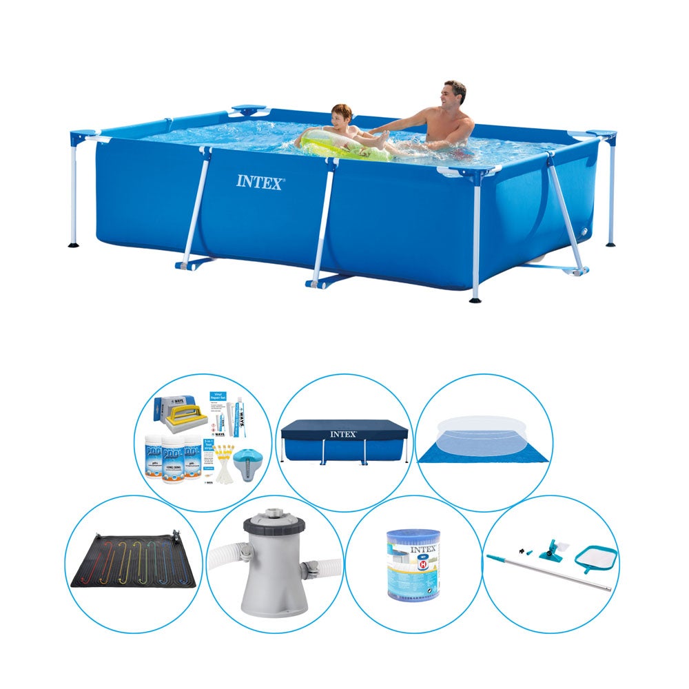 Intex Frame Pool Rectangulaire 260x160x65 cm - Pack de piscine | Leroy ...