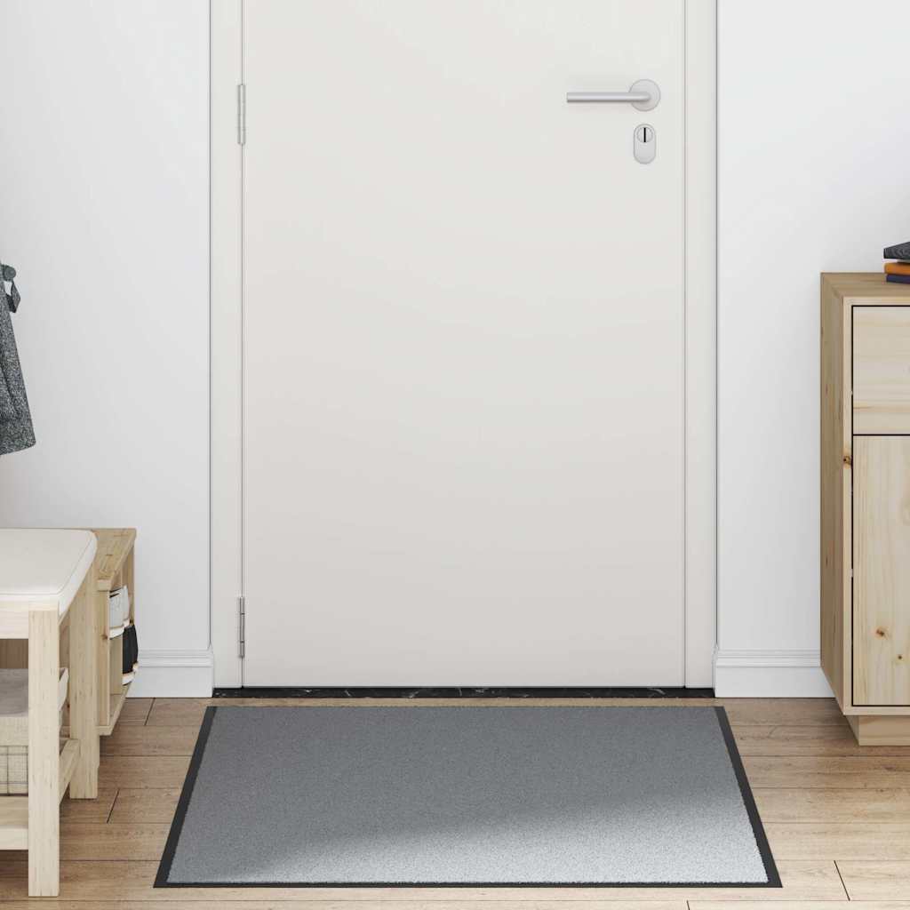 Paillasson gris 90x120 cm vidaXL - 2