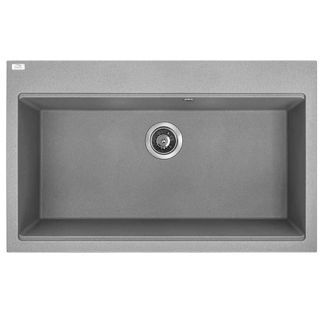 Zlewozmywak Granitowy 1-komorowy Laveo TAU 50x80cm Szary