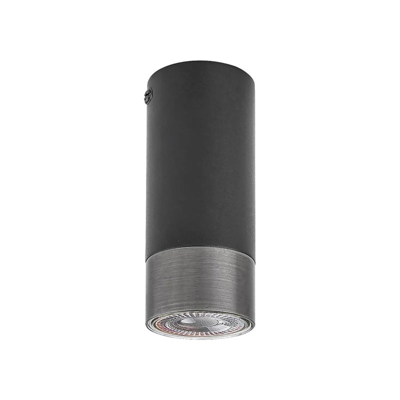 Reflektor sufitowy Spot Zircon czarny matowy-srebrny 1xGU10x10W wym: 12 x 5,2 x 5,2 cm IP20 Rabalux