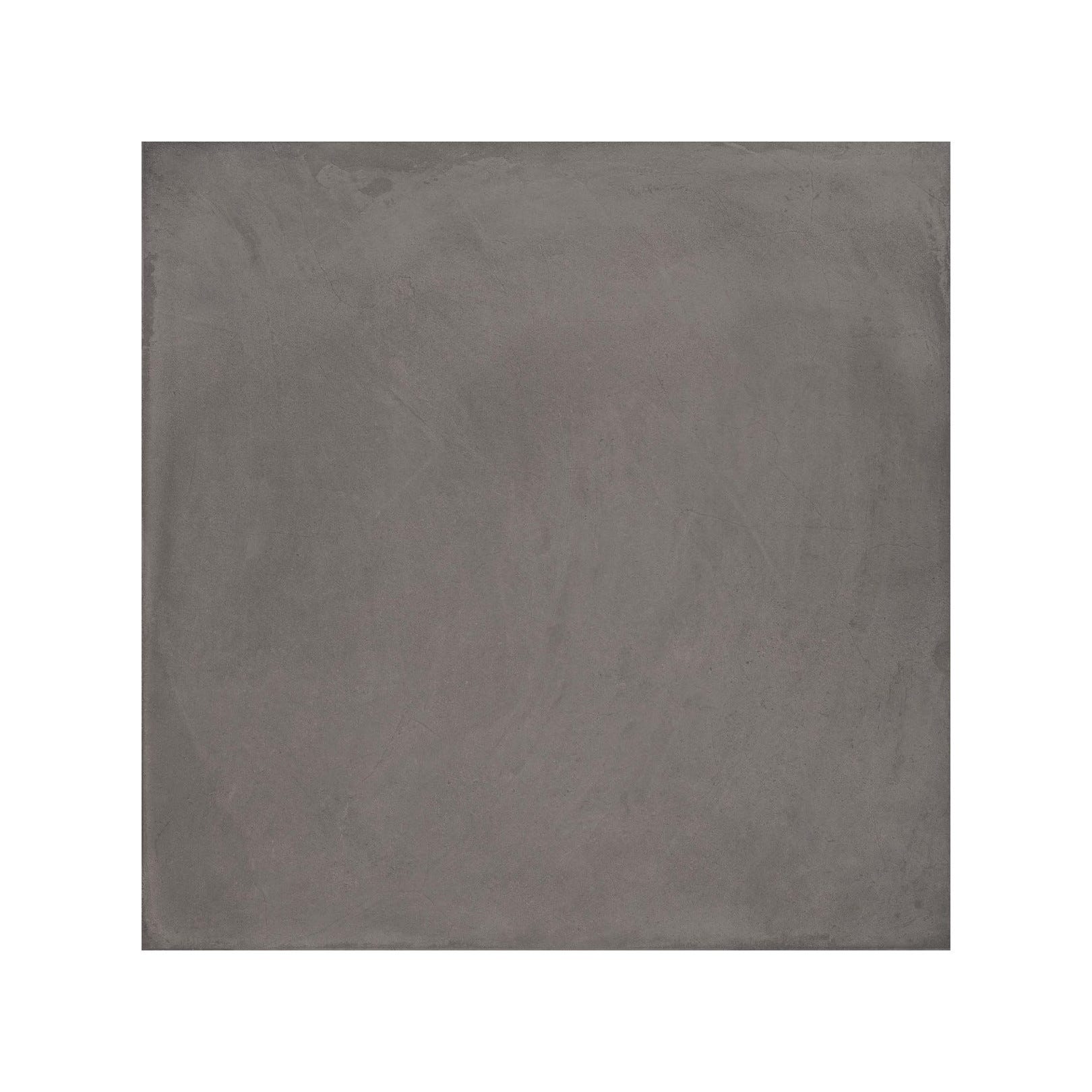 Carrelage grès cérame effet chaux LAVERTON 80x80 cm Gris Foncé ...