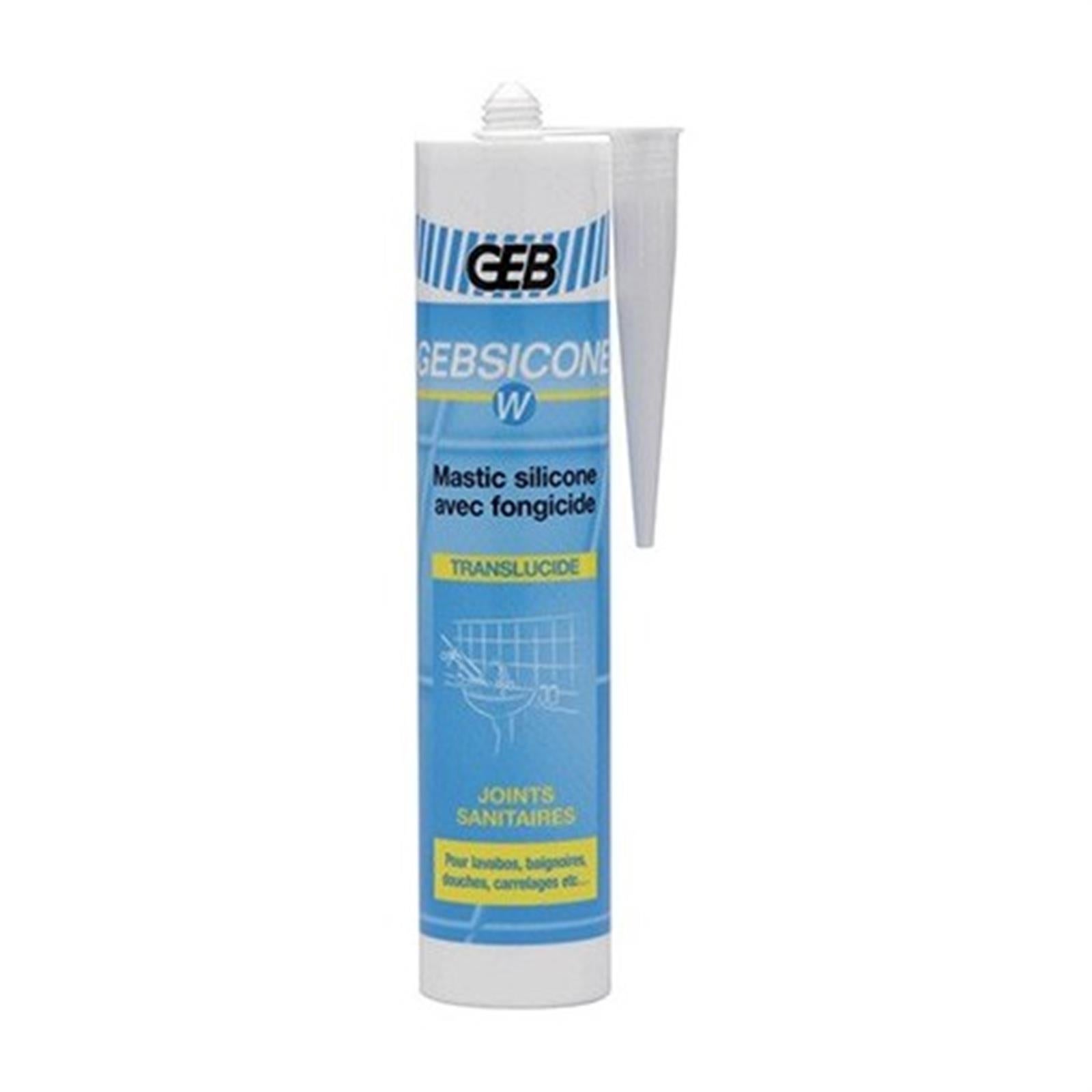 Mastic silicone GEBSICONE W cartouche 310 ml blanc - 2