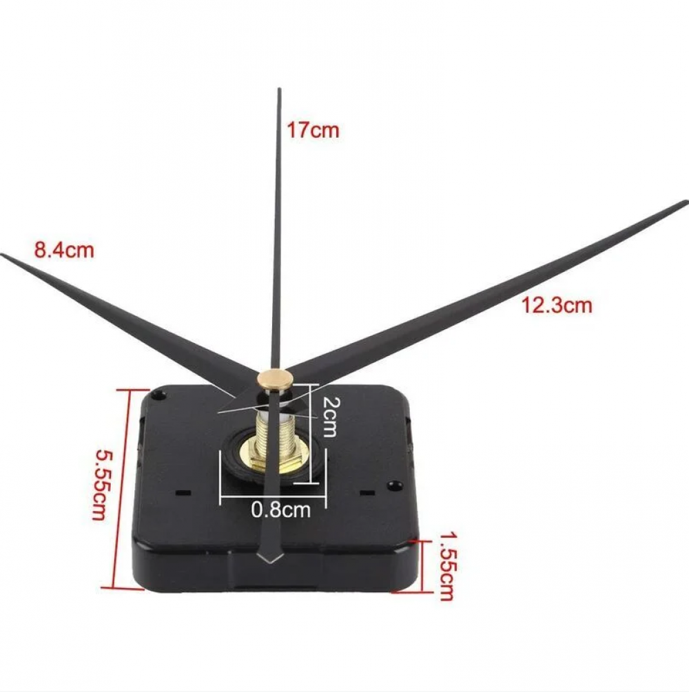 Mécanisme d'Horloge Mécanisme de Mouvement d'Horloge Mecanisme Horloge Pile Silencieux Horloge Murale Systeme Horloge Aiguilles Mecanisme Pendule - 3