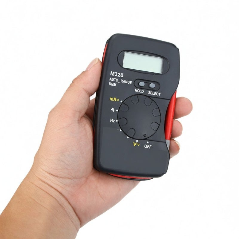 AIMO M320 format poche portable LCD multimètre numérique DMM fréquence capacité mesure maintien des données gamme automatique - 5