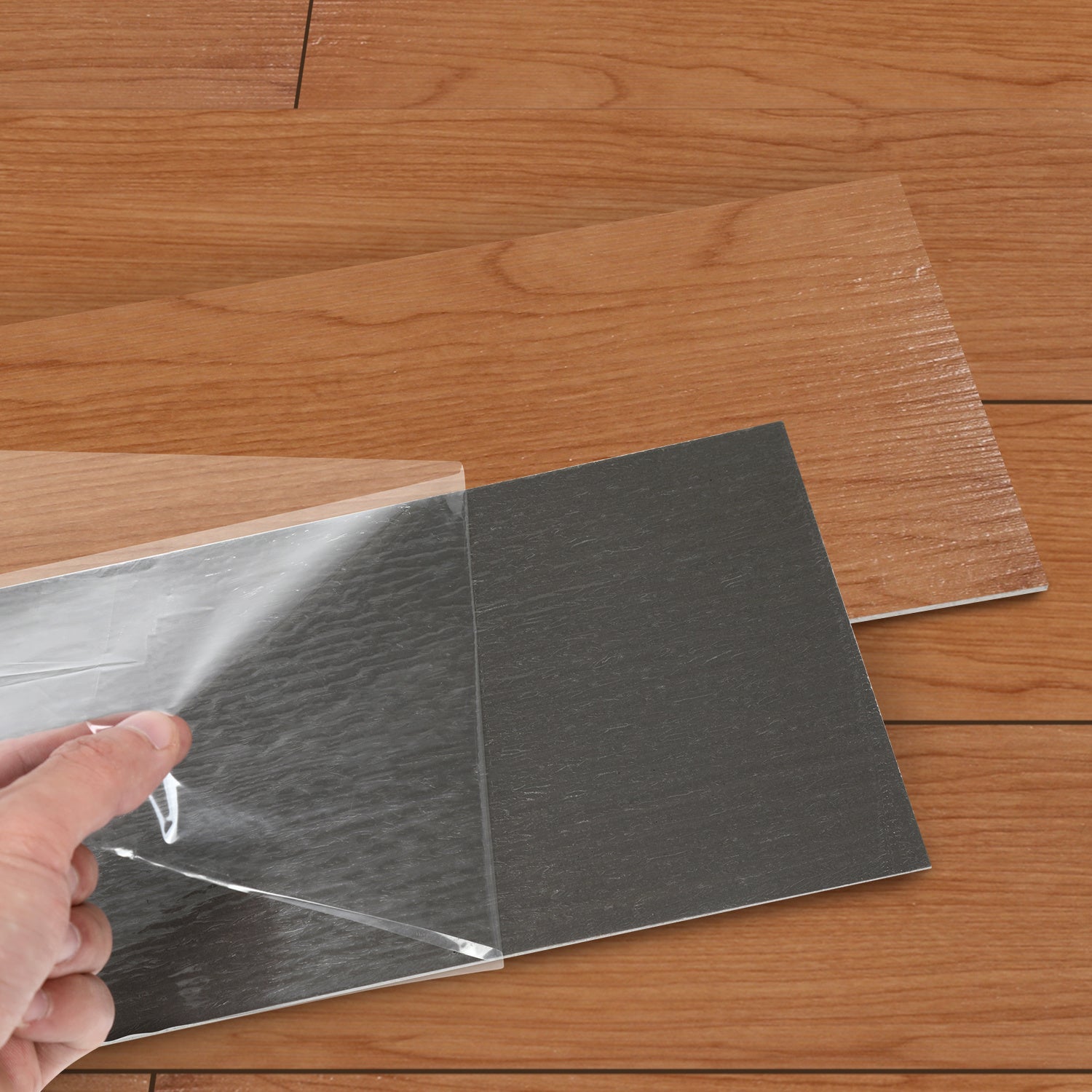 Klej winylowy PVC, wykładzina podłogowa, 36 sztuk, 5 m², brązowy, 91,5 cm x 15,2 cm x 2 mm