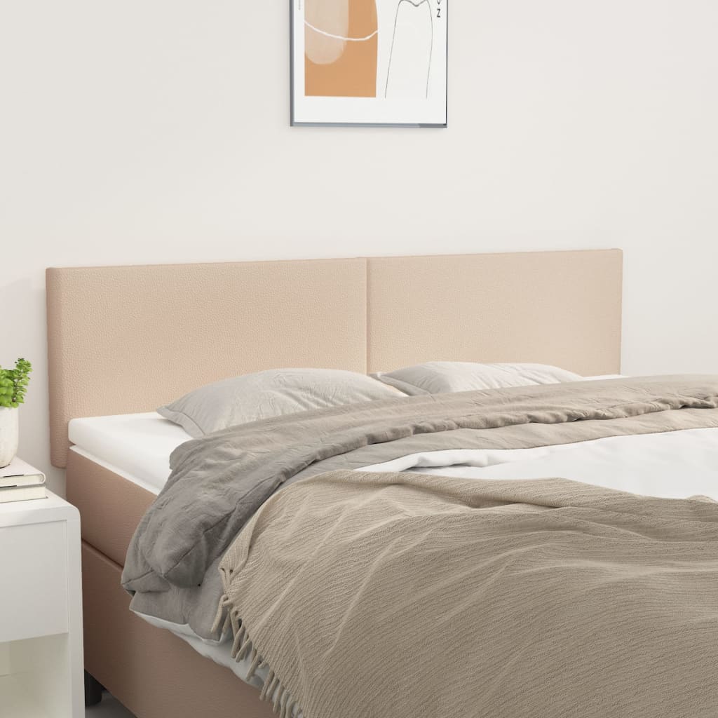 Têtes De Lit Double Crème En Tissu - Lot De 2, Hauteur Réglable, Support Dos - VidaXL