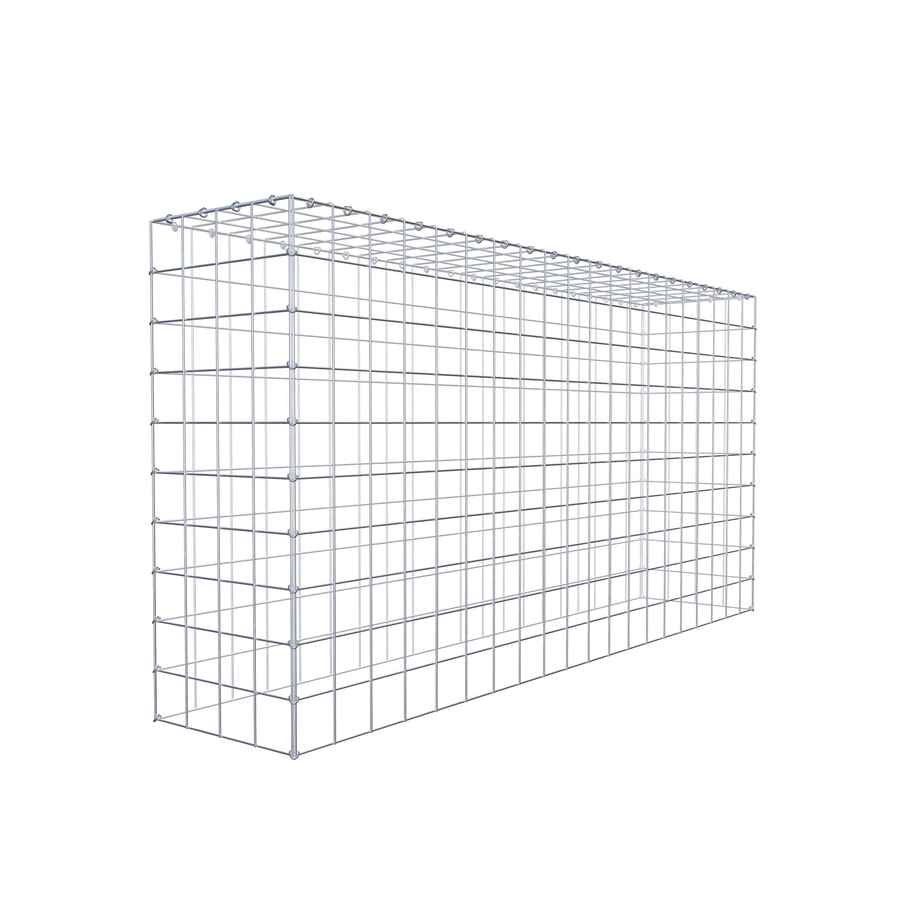 Gavión para apilar en acero galvanizado 200x100x40cm (LxAxP), malla 10 x 10cm, Anillo en C, sin rejilla inferior - 9
