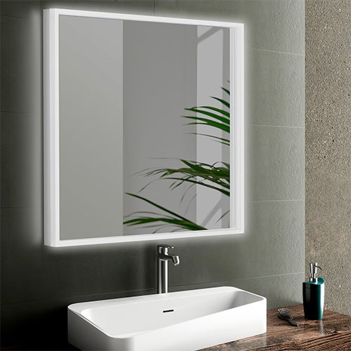 Specchio Con Lampada LED 50x70 Cm - Luce Naturale, Reversibile, Completo Di Illuminazione A Risparmio Energetico