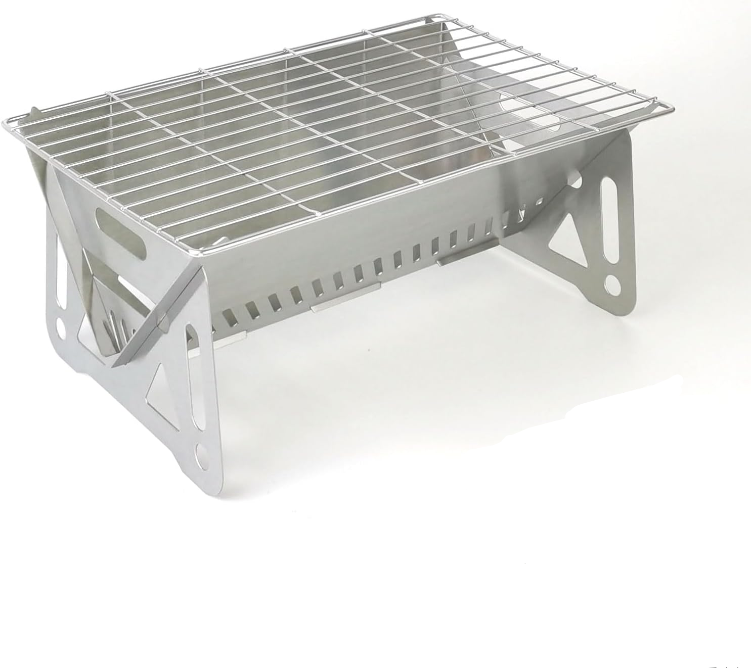 Mały, przenośny, składany i wyjmowany grill kempingowy – odpowiedni do użytku na zewnątrz, w ogrodzie i na przyjęciach – (28 x 18 x 13)