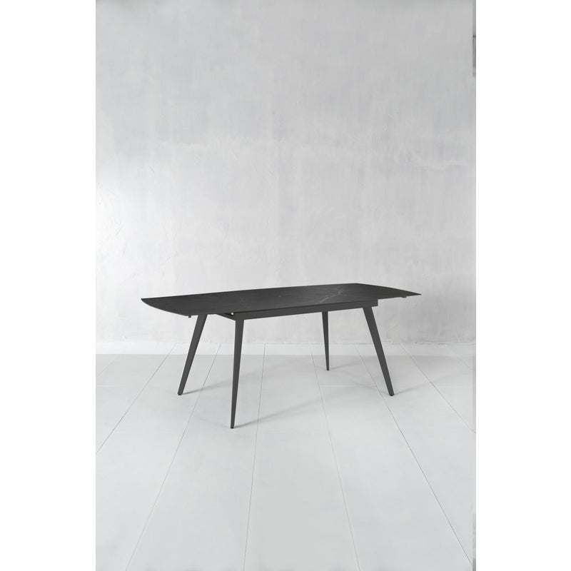 Nicolas - ROZKŁADANY STÓŁ W KOLORZE CZARNYM SPIEKANYM