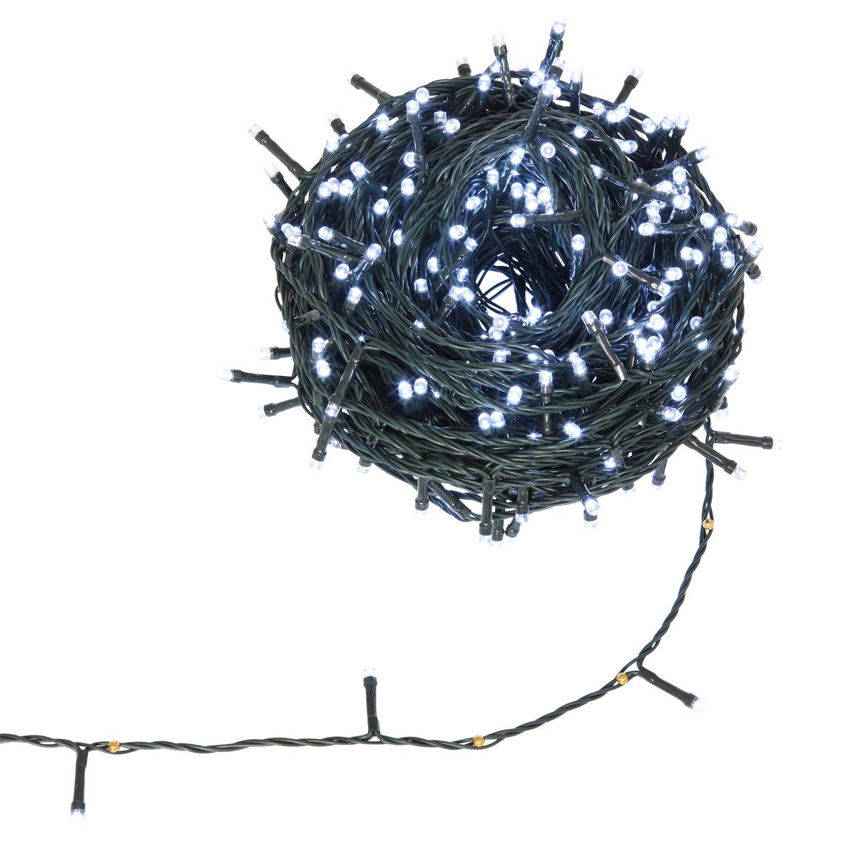 Guirlande lumineuse extérieure solaire 400 LED blanc froid l.40m - Feeric lights & christmas - 2