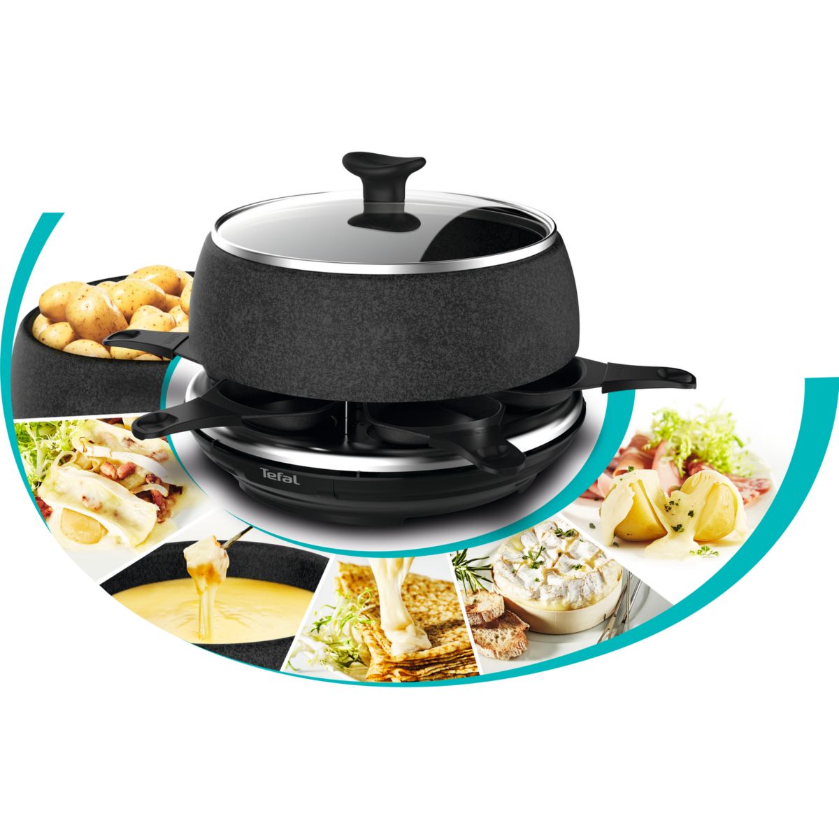 Raclette Fondue TEFAL Cheese'n'co 6 personnes RE12C812 - 2
