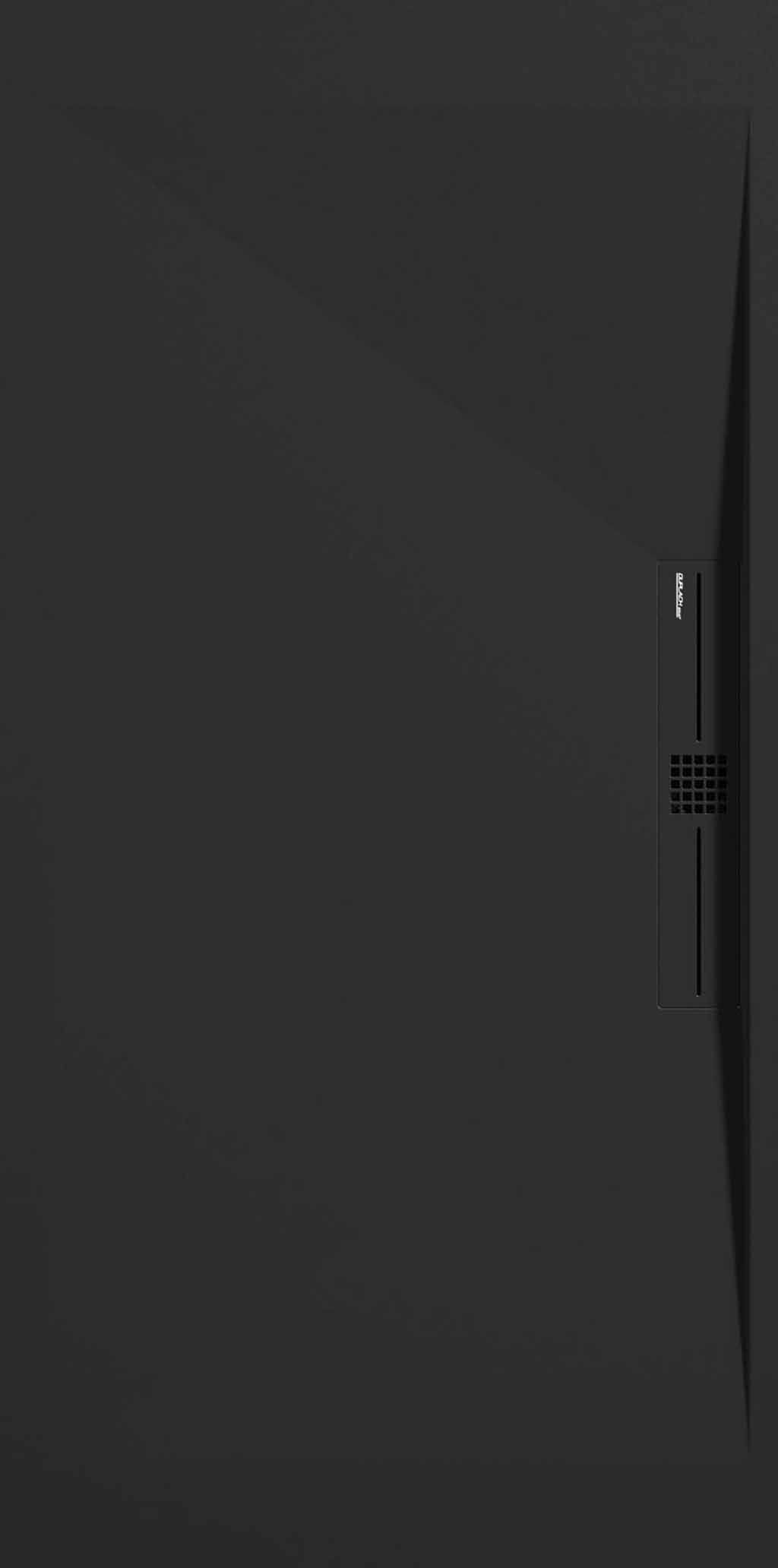 Receveur De Douche Noir Finition Lisse Stone SIDE Grille De Couleur receveur-de-douche-noir-finition-lisse-stone-side-grille-de-couleur