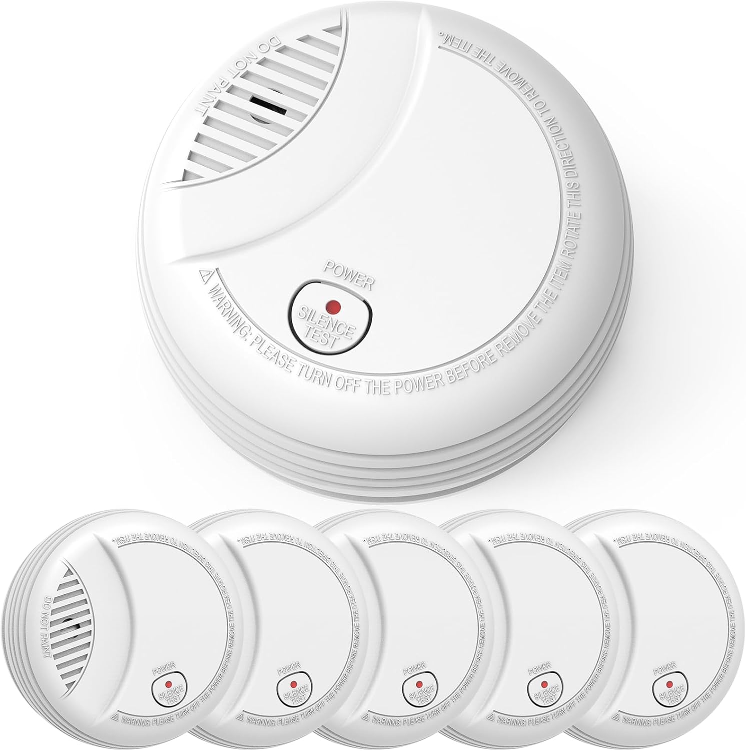 Détecteur De Fumée Pour La Maison, Batterie De 10 Ans, Alarme Incendie Avec Bouton Test Silence Detecteur De Fumee 1 Piece 99121807