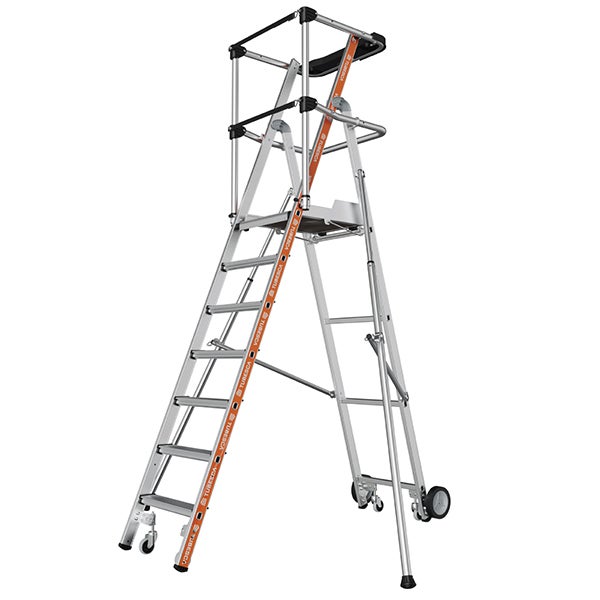Escabeau PIRL 7 marches - Hauteur max. de travail 3,63m - 2274117