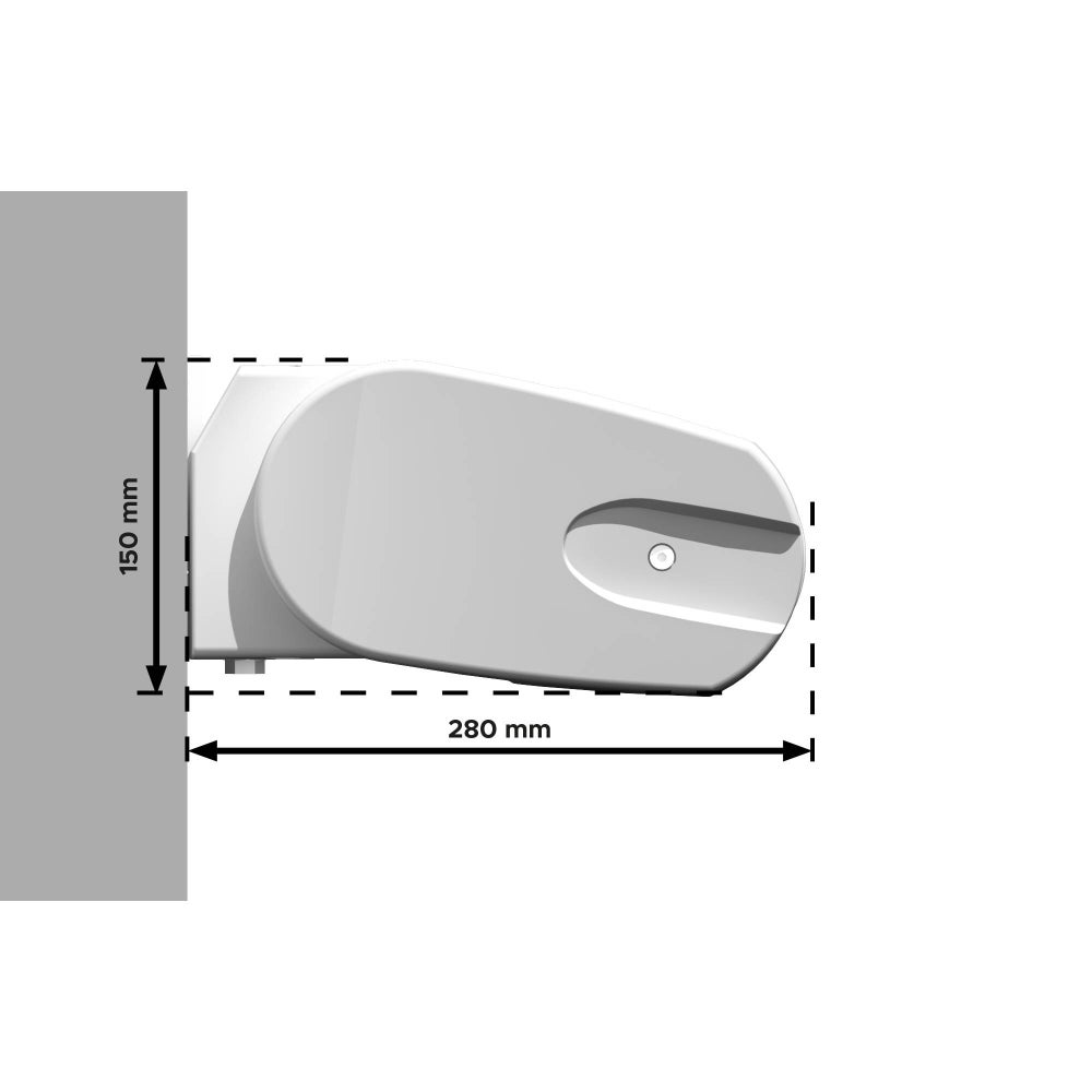 Store banne coffre CINTA 6.00 x 3.50m (Motorisé Secours à Télécommande + LED - Toile : Beige - Armature : Blanc) - 4