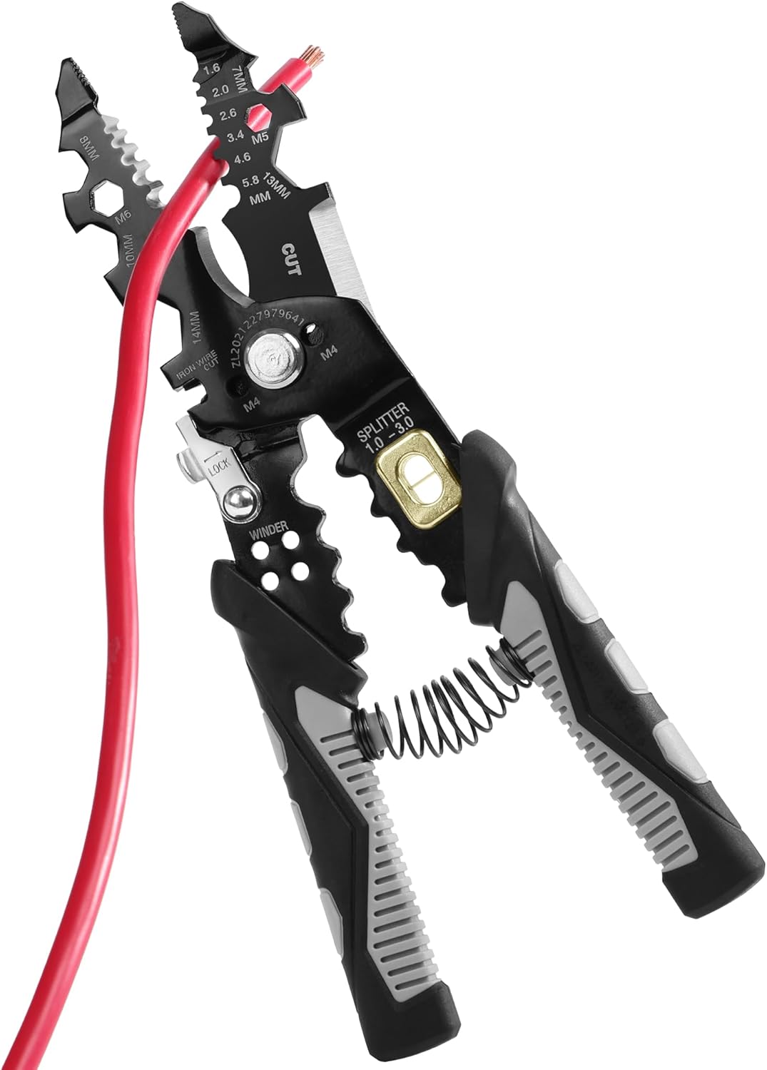 Pince à Dénuder Et Couper Fil 5 En 1 - VBESTLIFE - 8 Pouces - Jeu De