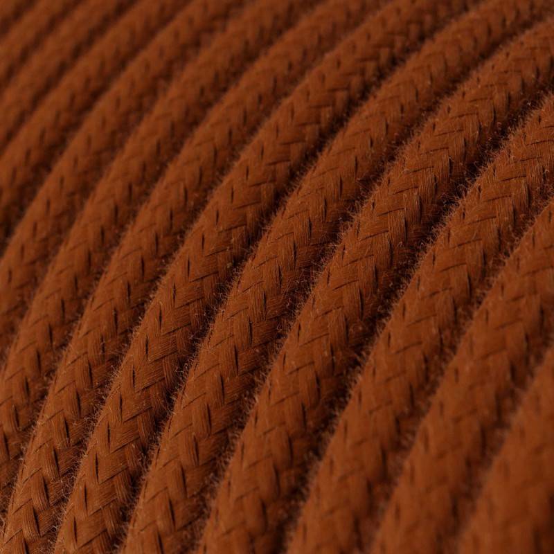 Creative-Cables, Câble électrique, 2 x 0,75 mm², 20 m, Cinnamon Brown RC23, Rond, Coton - 6