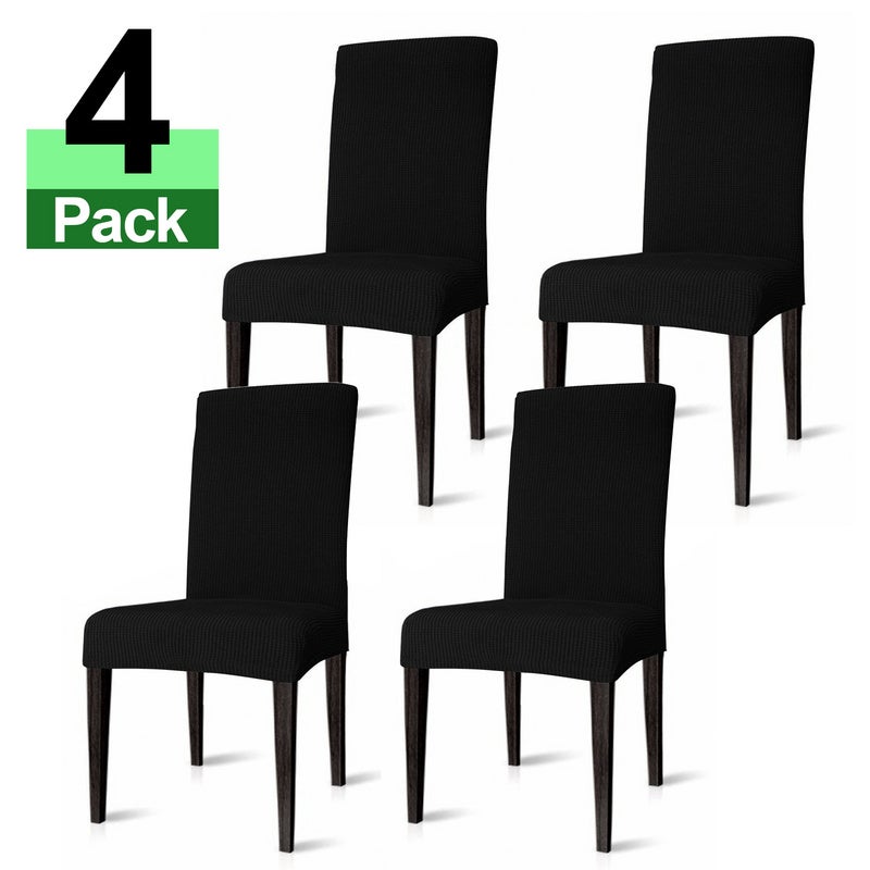 Lot De 2 Housses De Siège Élastiques - Universelles 14-20" - Lavables - Noir