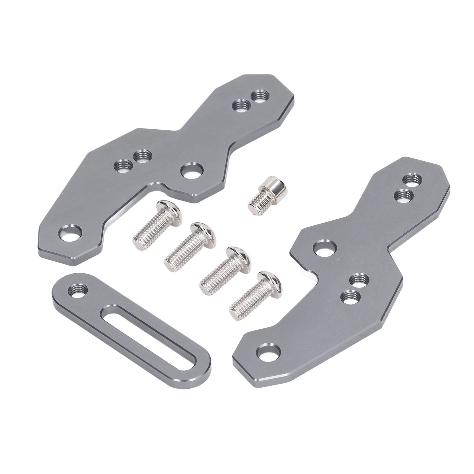 1 Paire De Pédales De Passager Arrière Universelles En Aluminium Pour Moto ( Noir