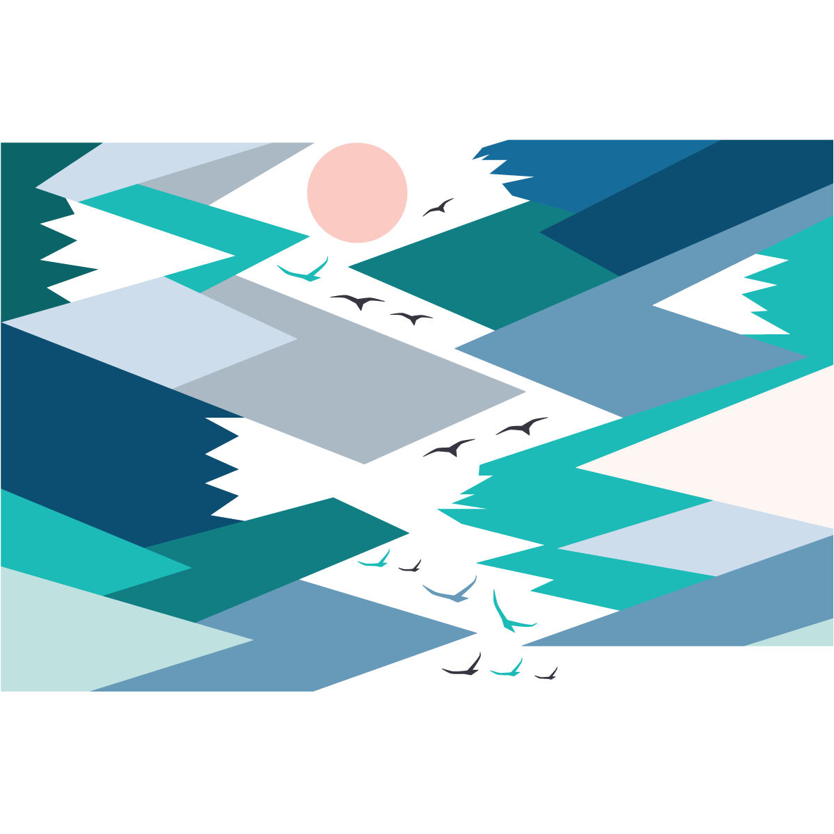 Adesivo bambino di montagna scandinavo lolika - Sticker adesivo - adesivi murali - 70x105cm - 2