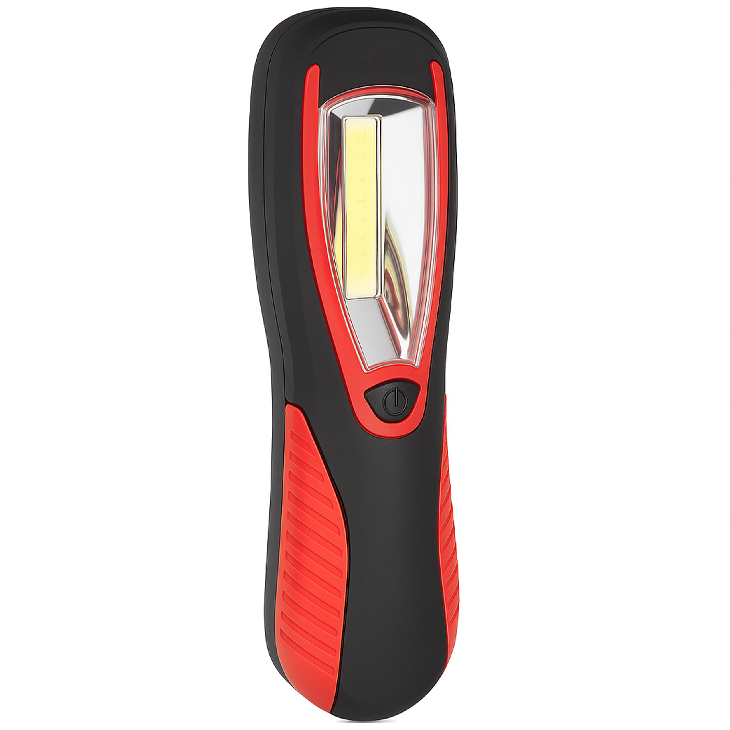 Latarka robocza LED 1W COB 90lm 6000K z magnesem i hakiem czerwona czarna XUDO
