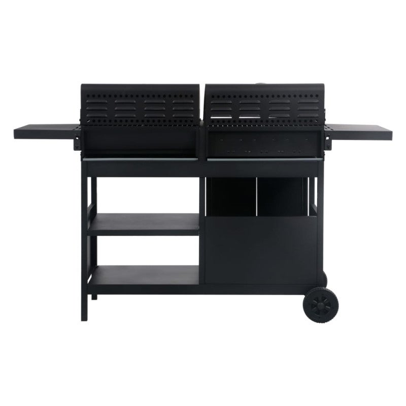 Barbecue Combinato Carbone e Gas 3 Fuochi vidaXL - 4