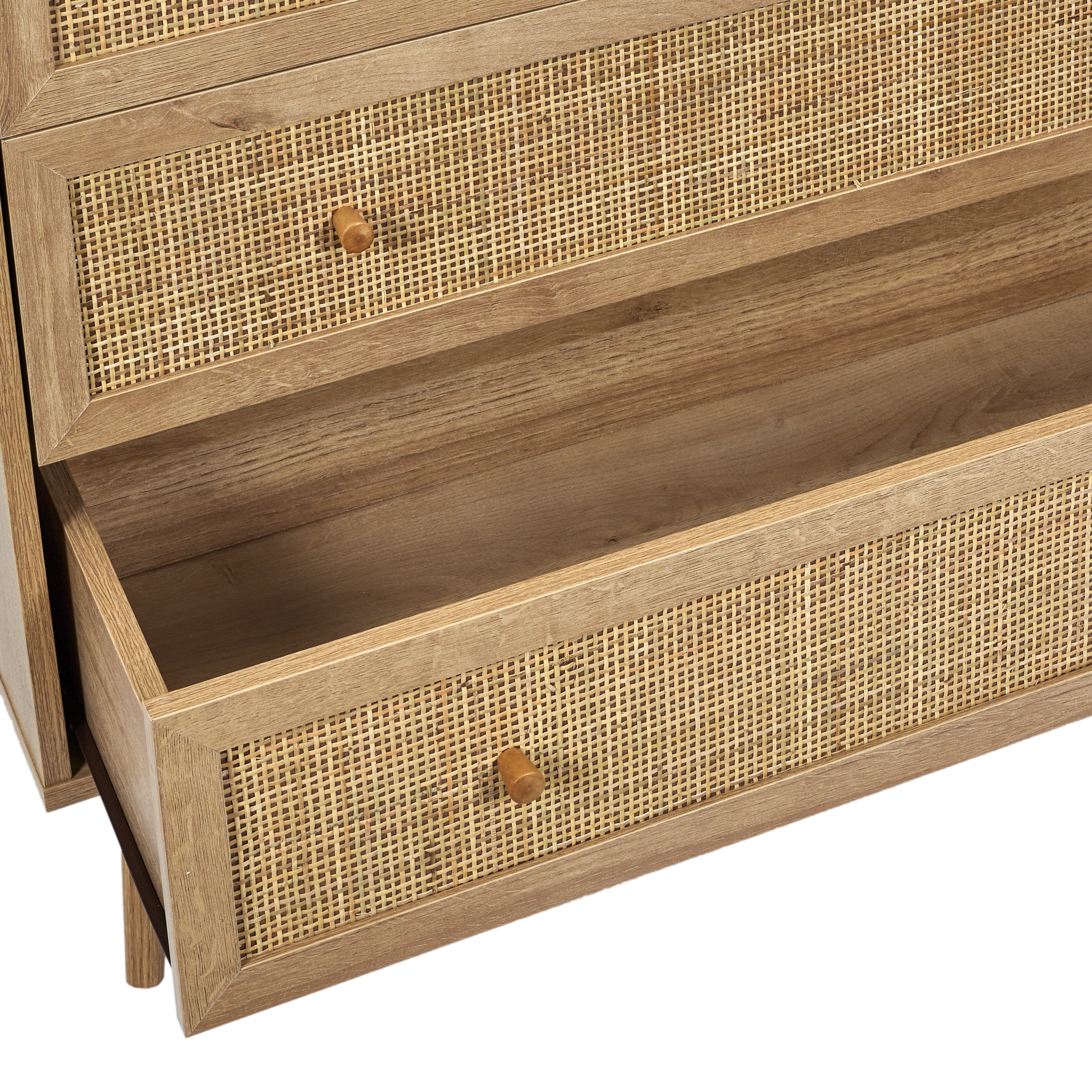 Commode - HOME DECO FACTORY - BALI - 3 Tiroirs - Marron - 5
