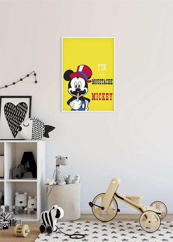 Poster d'art de Komar - Disney Mickey Mouse Moustache - Taille: 50 x 70 cm - 5