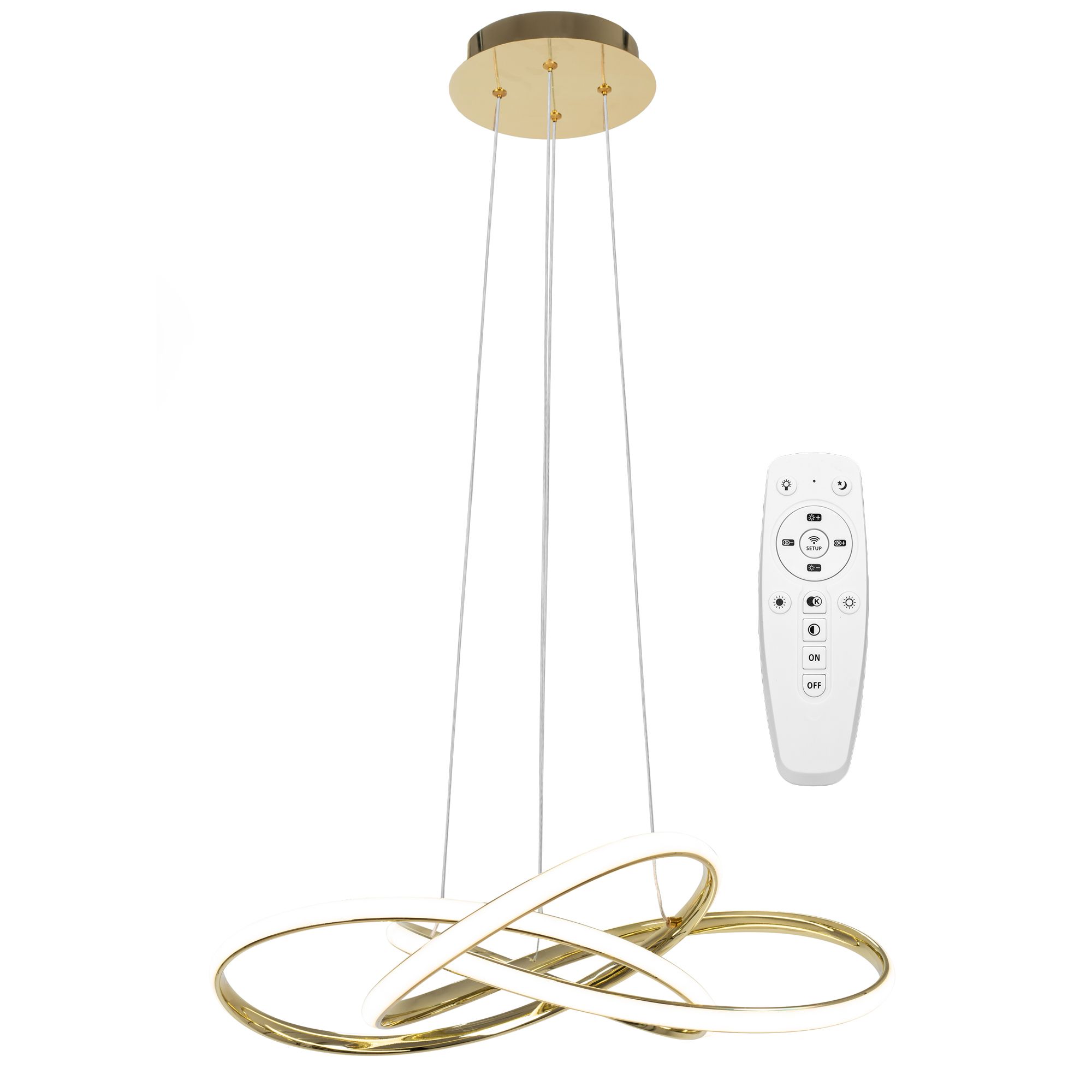 Lampa Sufitowa Led Toolight Led App815-Cp Node Złoty