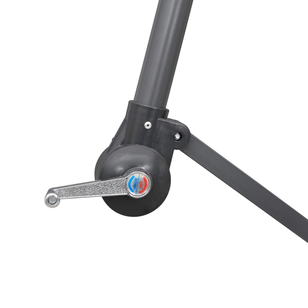 Parasol suspendu Taupe 3 m Mât en aluminium - 6