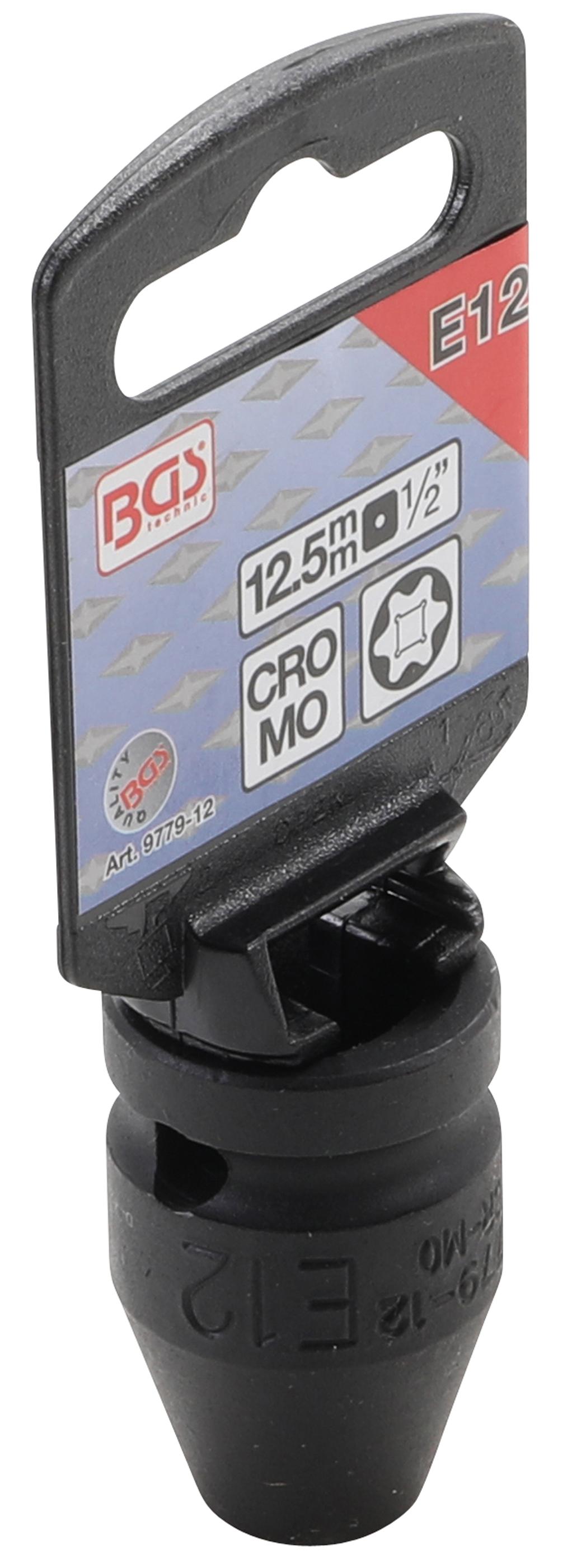 Douille à choc, profil E | 12,5 mm (1/2