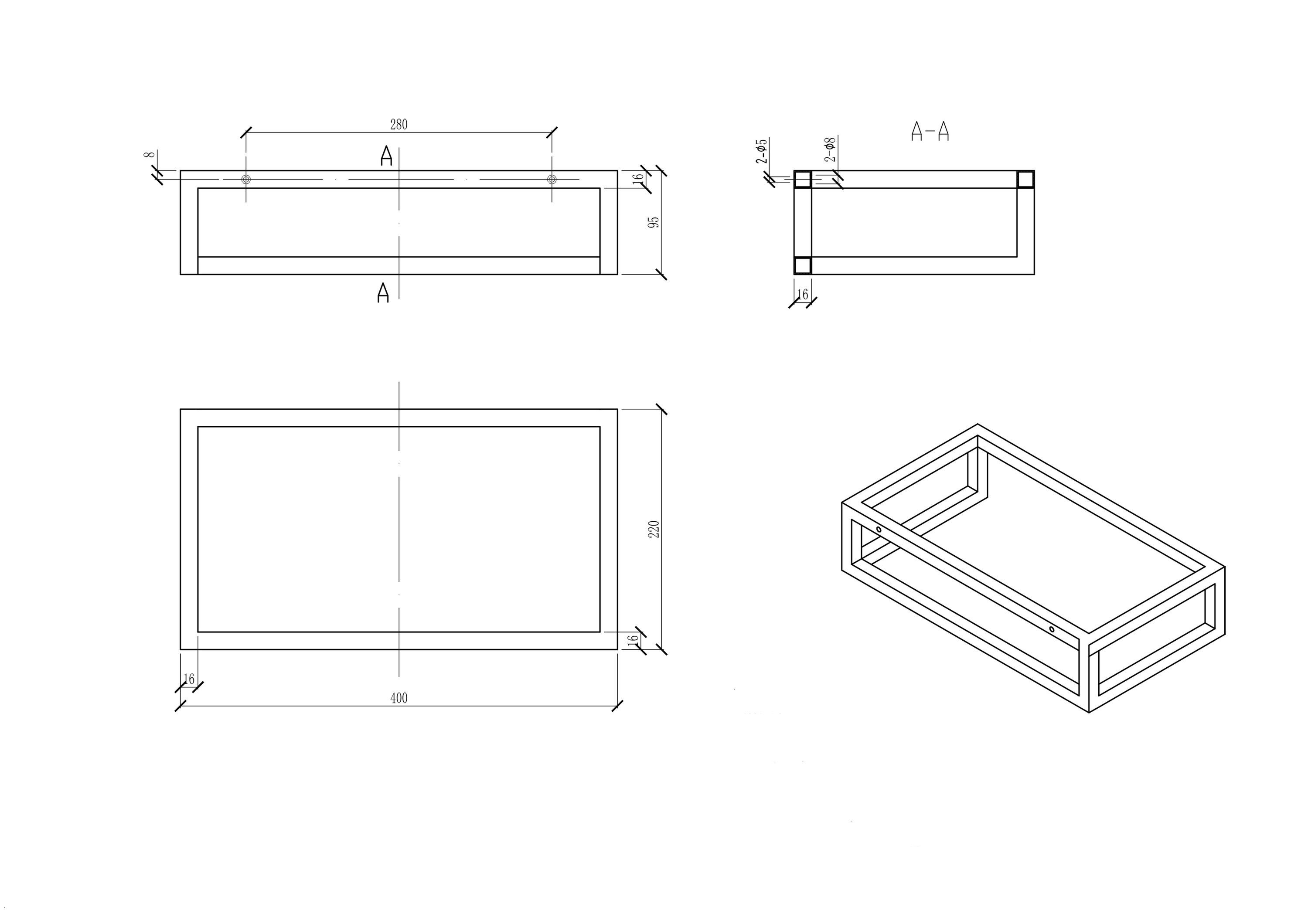 Bernstein Umywalka ścienna BA18 odlew mineralny - 40x22x10 cm - otwór na baterię lewy - 4