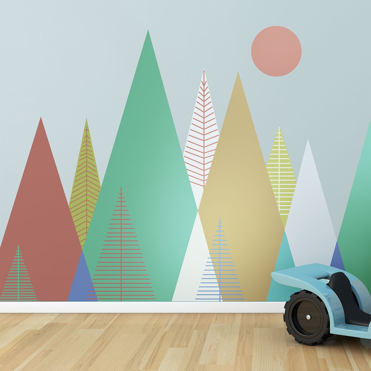 Adesivo bambino di montagna scandinavo dorika - Sticker adesivo - adesivi murali - 40x60cm - 5