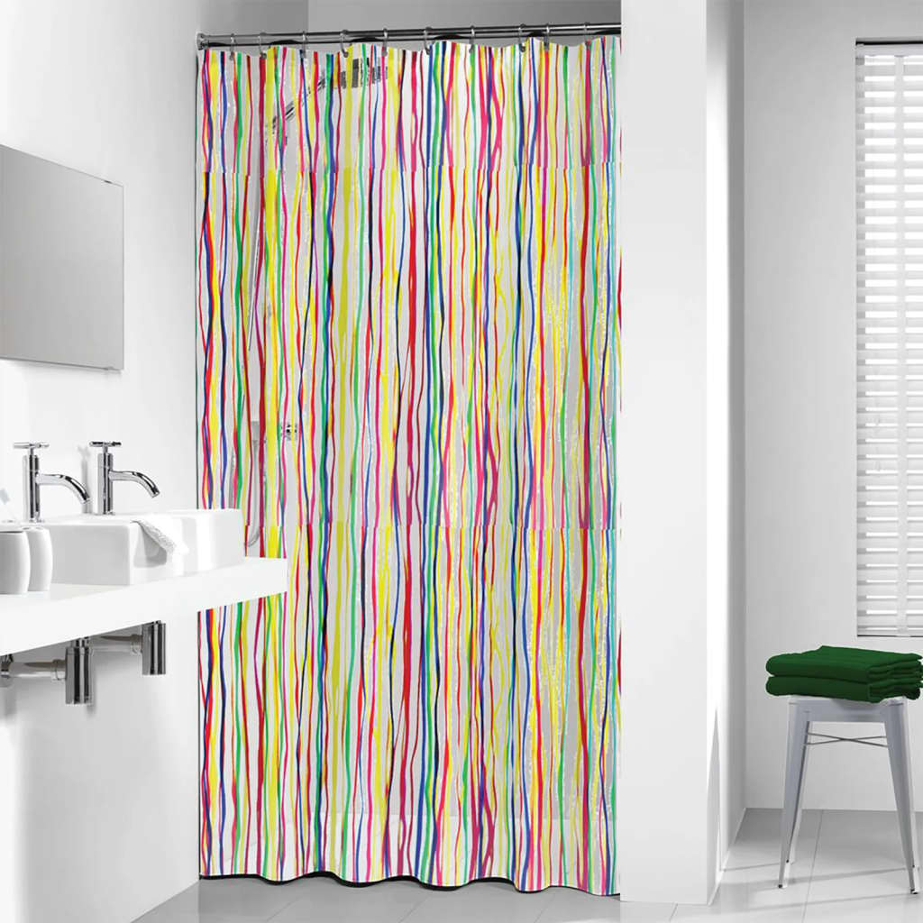 Feridras Tenda Doccia In Plastica Multicolore - Dimensioni 5x120x200 Cm - 2