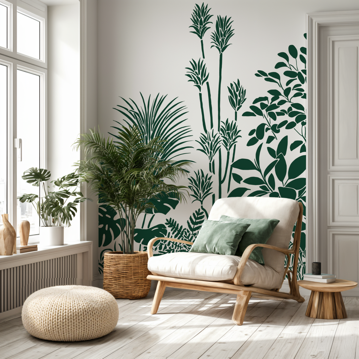 Papier peint panoramique pour jardin zen avec des plantes - 425x260 cm ...