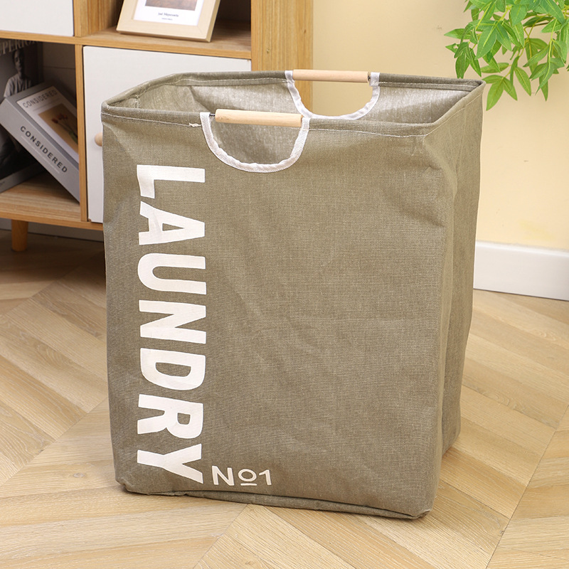 Składany kosz na brudną bieliznę o dużej pojemności z uchwytem, oddychający, Kosz do przechowywania,40 x 30 x 50 cm