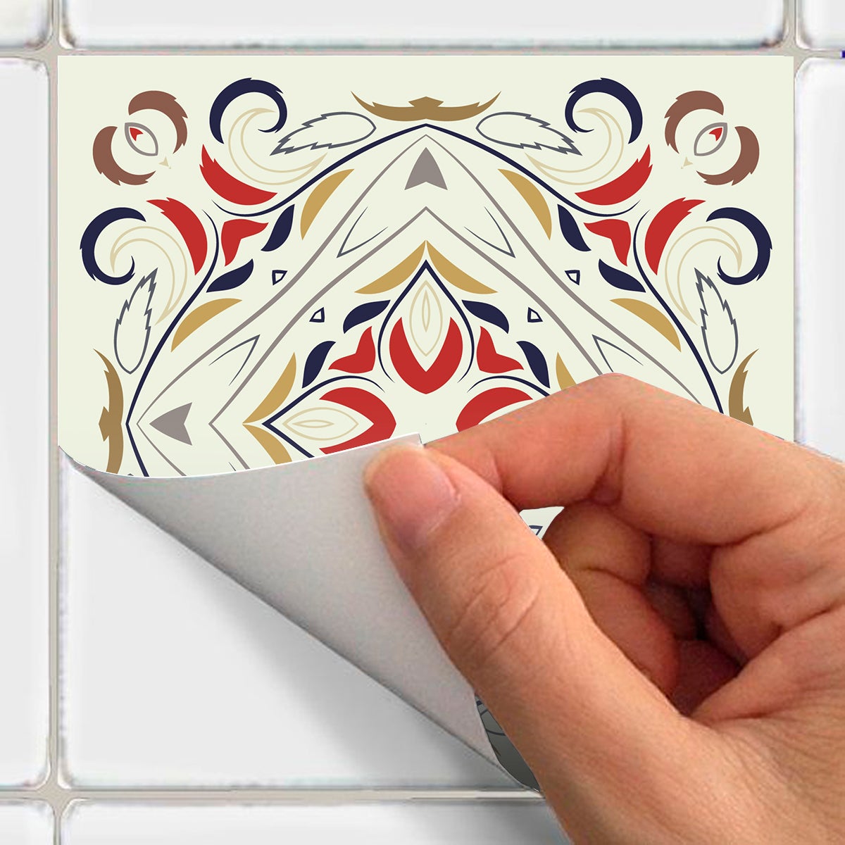 24 adesivi piastrelle di cemento azulejos Bonifacio - Sticker adesivo - adesivi murali - 24stickers10x10cm - 5