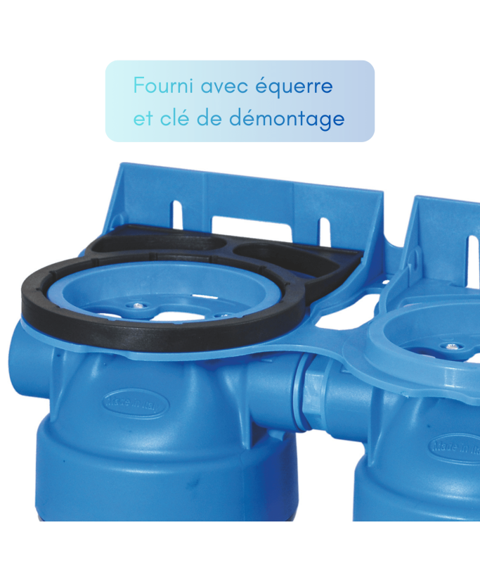 Filtre double Anti-tartre et Anti impuretés avec by-pass - 3