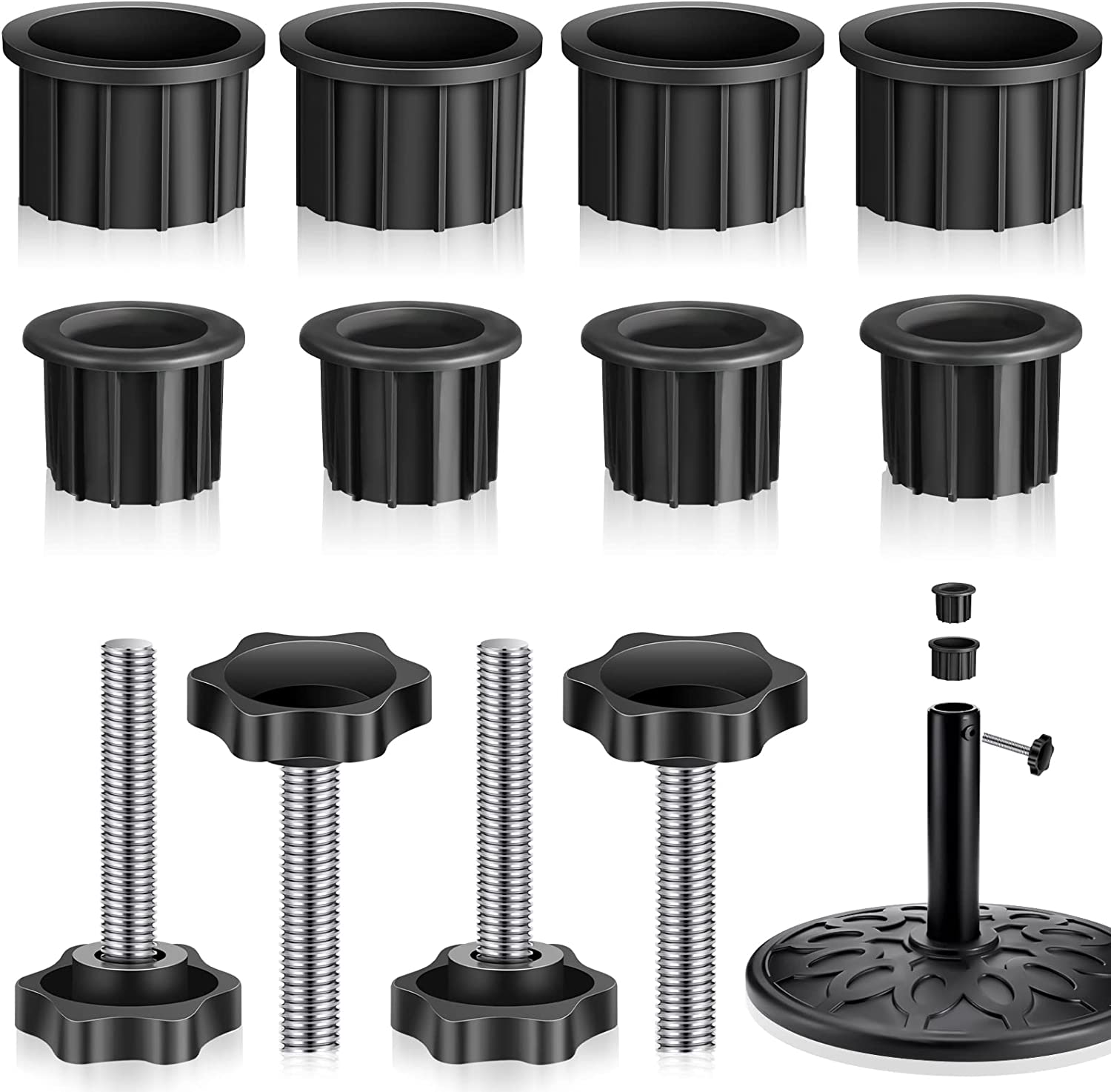 1 set da 5,1 cm per esterni, tavoli, ombrelloni, bordi e cappelli