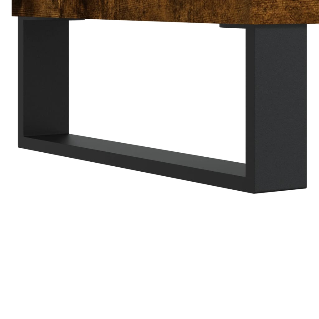 Table de chevet chêne fumé 40x35x50 cm bois d’ingénierie vidaXL - 9