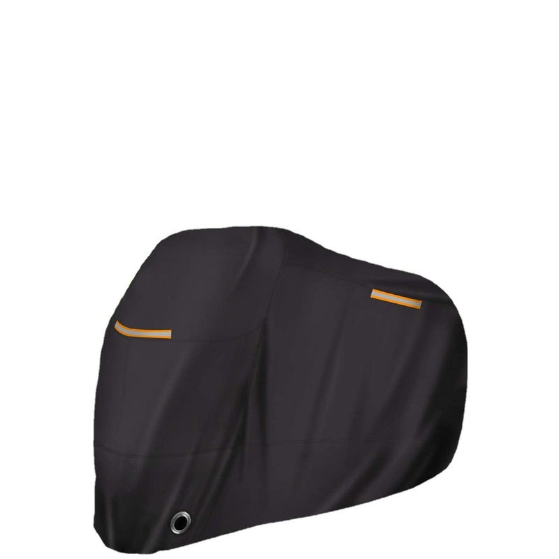 245x105x125cm (czarny, paski odblaskowe) - pokrowiec na motocykl, pokrowiec na motocykl, pokrowiec wodoodporny, pokrowiec na motocykl