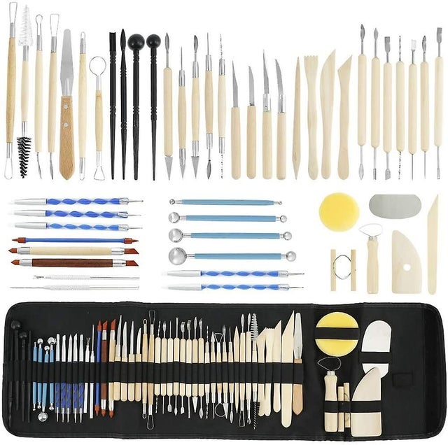 ChaRLes 3 Pcs Argile Sculpting Ensemble Cire Sculpture Outils De Poterie Bricolage Polymères Modeleurs