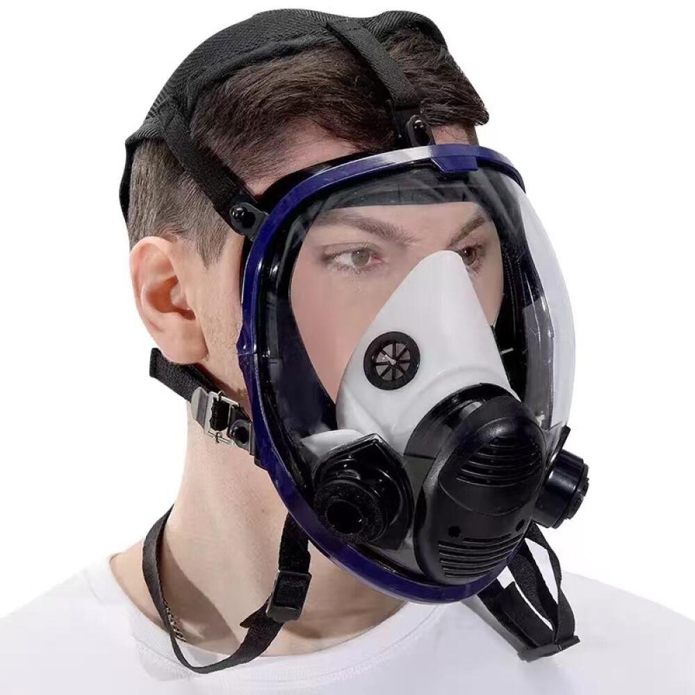 Masque Respiratoire Intégral Avec Filtres, Masque Anti-Poussière En Aérosol De Peinture Réutilisable, Idéal Pour Polissage,Soudure,La Peinture En Aéro - 4