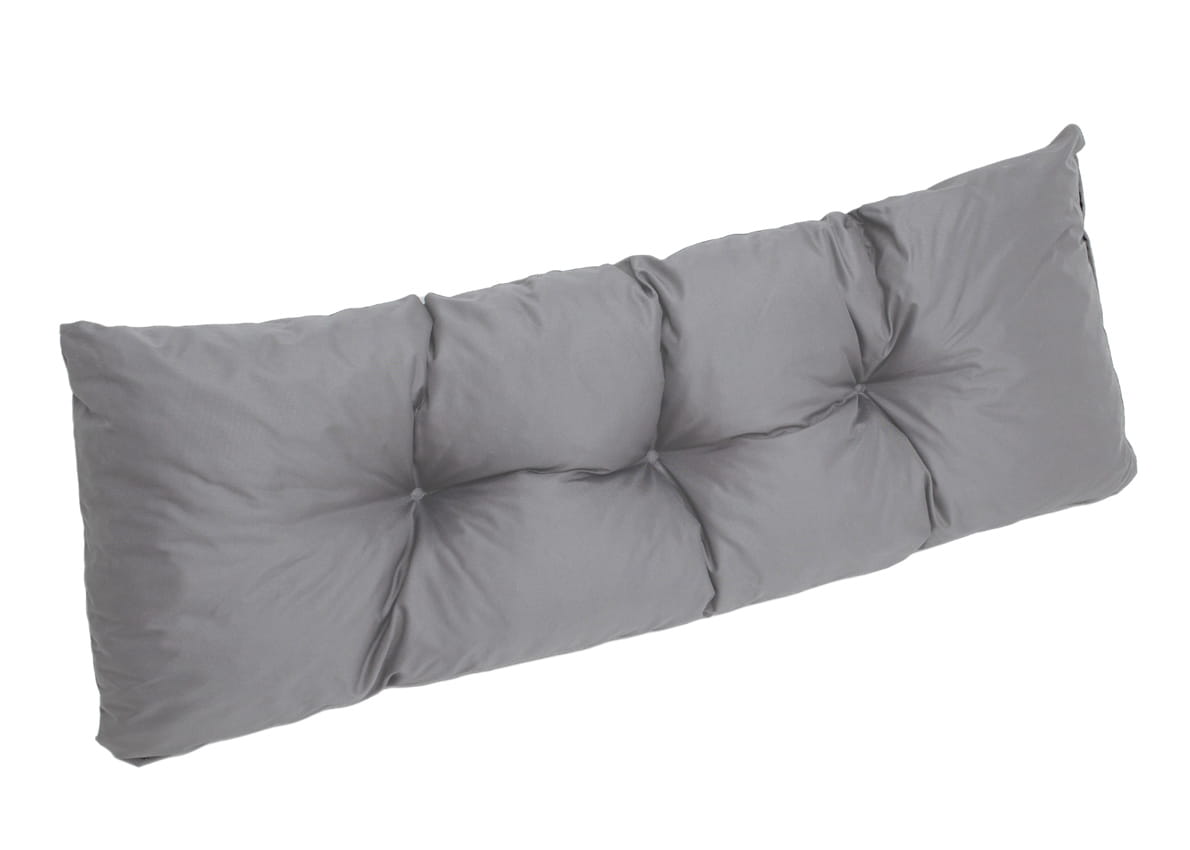 Set de coussins pour palettes 120x50 cm, housse d'assise amovible, coussins de dossier matelassés 120x50 cm Gris coussins confortables pour palettes - 3